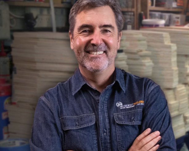 Peter Wolfkamp in the workshop